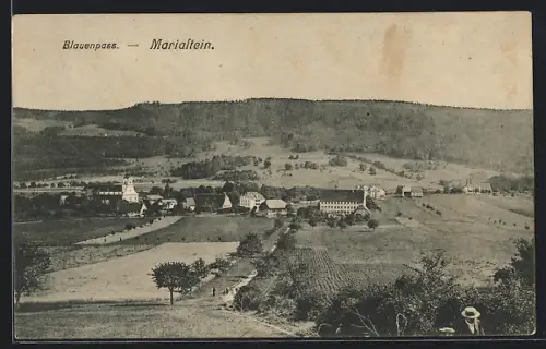 AK Mariastein, Blauenpass, Ortsansicht mit Umgebung