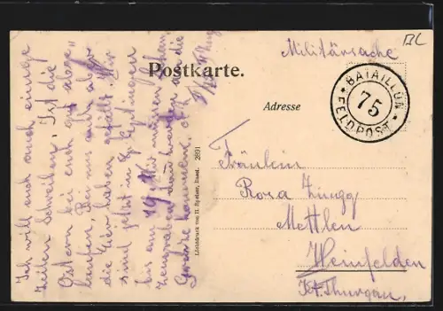 AK Läufelfingen, Totalansicht aus der Vogelschau