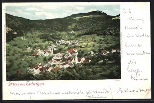 AK Eptingen, Gesamtansicht von oben