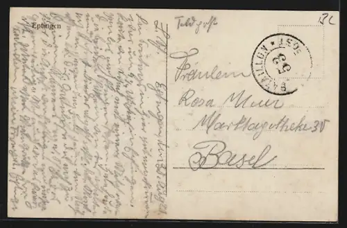 AK Eptingen, Teilansicht nit Bergpanorama