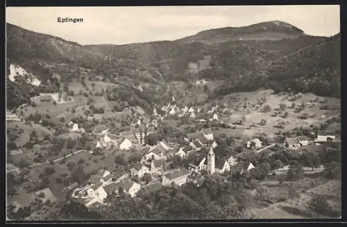 AK Eptingen, Ortsansicht mit Kirche