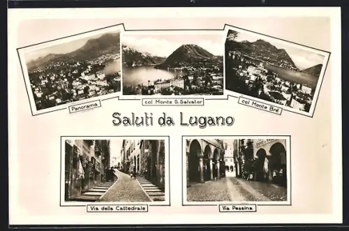 AK Lugano, Via della Cattedrale, Via Pessina, Panorama