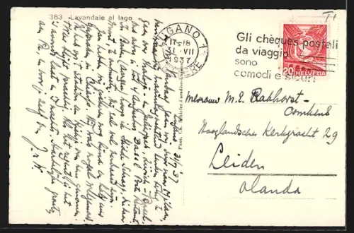 Foto-AK Tessiner Waschfrauen am See