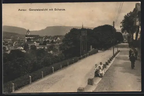 AK Aarau, Generalansicht mit Schanze