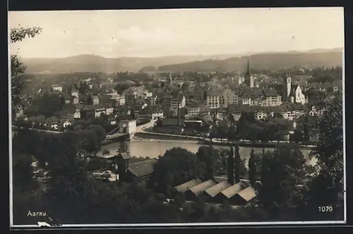 AK Aarau, Teilansicht mit Kirche