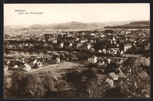 AK Aarau, Totalansicht vom Alpenzeiger aus