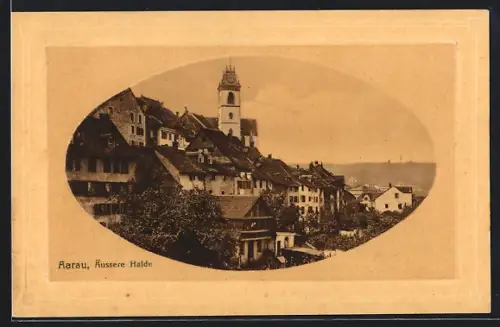 AK Aarau, Ortsansicht mit äusserer Halde