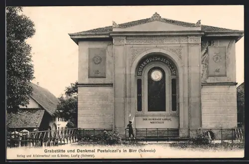 AK Birr, Grabstätte und Denkmal Pestalozzis