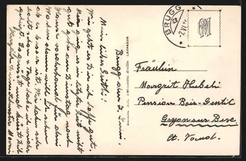 AK Brugg, Teilansicht der Stadt