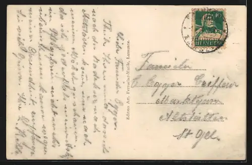 AK Brugg, Totalansicht mit Strassenpartie