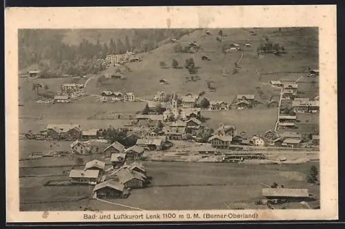 AK Lenk /Berner Oberland, Teilansicht mit Kirche