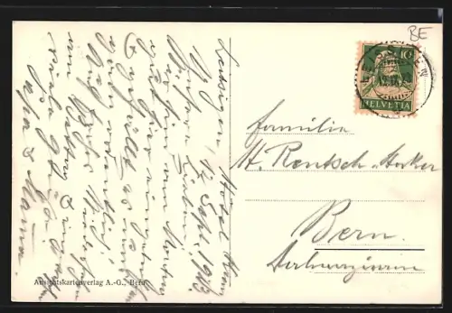 AK Leissigen, Boot auf dem Thunersee