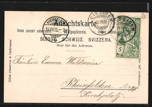 AK Leissigen, Uferpartie am Thuner See