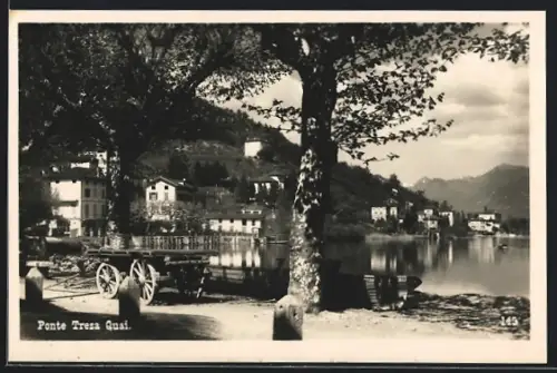 AK Ponte Tresa, Quai mit Karren