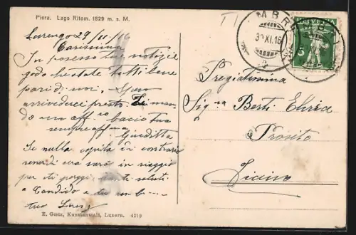 AK Piora, Ortsansicht mit Lago Ritom