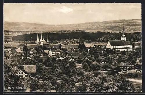 AK Muri /Aargau, Teilansicht mit Kirche