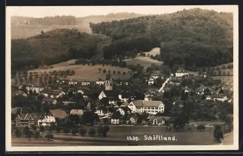AK Schöftland, Teilansicht mit Kirche