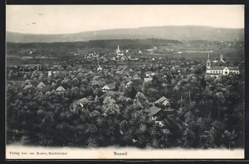 AK Boswil, Teilansicht mit Kirche
