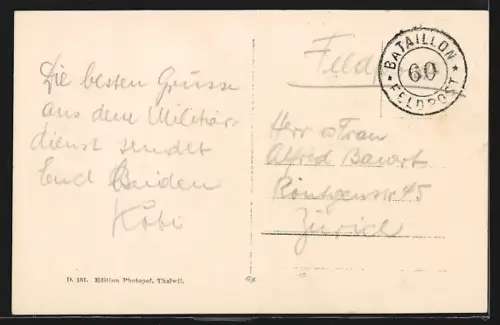 AK Unterkulm, Teilansicht der Ortschaft