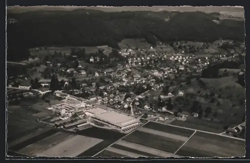 AK Teufenthal, Teilansicht, Fliegeraufnahme