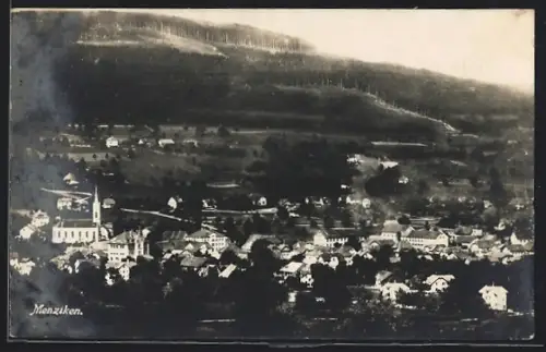 AK Menziken, Ortsansicht aus der Vogelschau