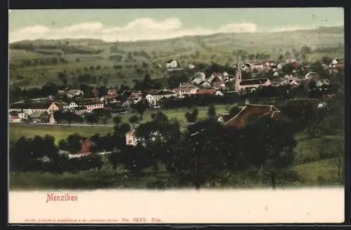 AK Menziken, Teilansicht mit Kirche