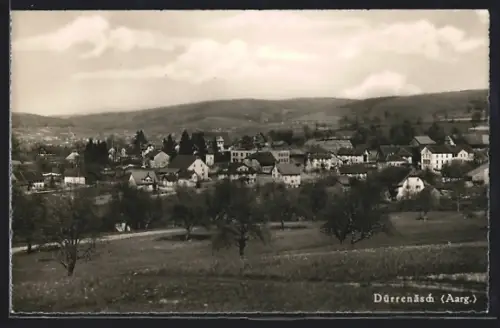 AK Dürrenäsch /Aarg., Teilansicht mit Bäumen