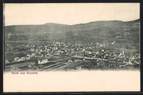 AK Sissach, Teilansicht mit Kirche