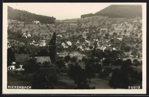 AK Rickenbach /BL, Teilansicht mit Bäumen