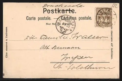 AK Ramsach, Läufelfingen, Panorama mit Bäumen