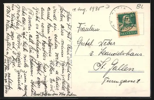 AK Oltingen, Teilansicht mit Kirche