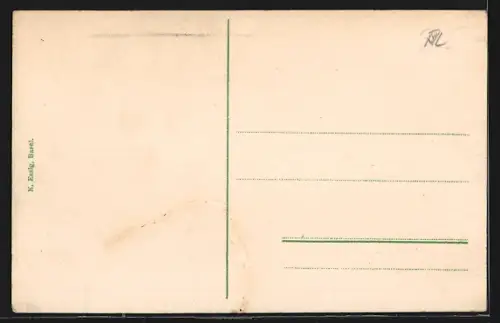 AK Muttenz, Strassenpartie mit Kirche