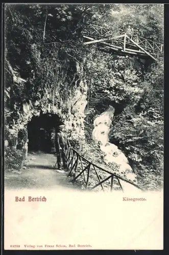 AK Bad Bertrich, Blick in die Käsegrotte
