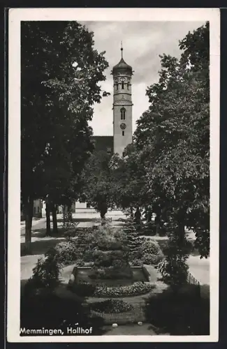 AK Memmingen, Hallhof mit Kirche