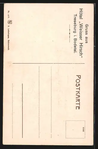 AK Bodetal, Teufelsbrücke mit Bodekessel