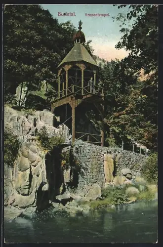 AK Bodetal, Blick auf den Kronentempel