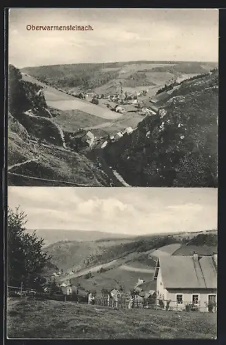 AK Oberwarmensteinach, Blick ins Tal