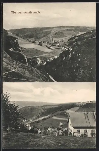 AK Oberwarmensteinach, Blick ins Tal, Teilansicht