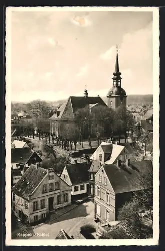 AK Kappeln / Schlei, Ortspartie an der Kirche