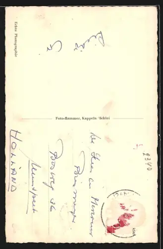 AK Kappeln / Schlei, Ortspartie an der Kirche