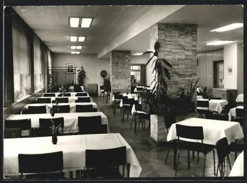AK Bucha / Saalfeld, FDGB-Erholungsheim Aktivist, Speisesaal