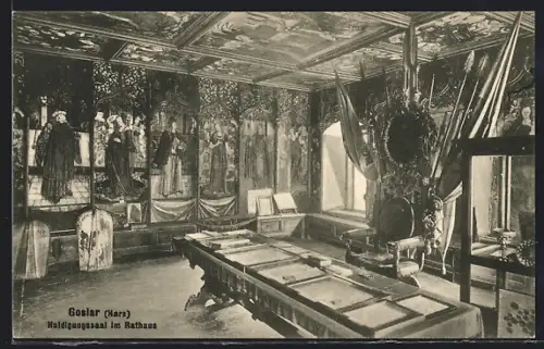 AK Goslar /Harz, Huldigungssaal im Rathaus