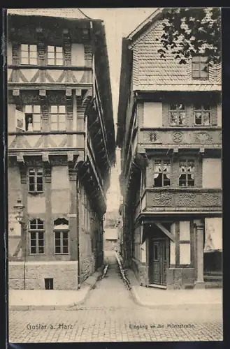 AK Goslar, Eingang in die Münzstrasse