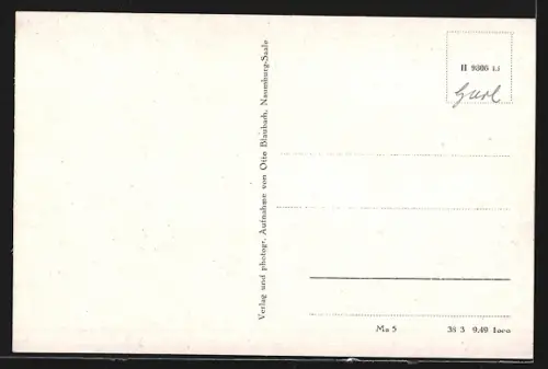 AK Vitzenburg a. U., Schloss Vitzenburg, Gartenanlage