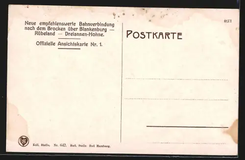 AK Blankenburg a. H., Totalansicht