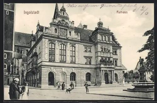AK Ingolstadt, Blick auf das Rathaus
