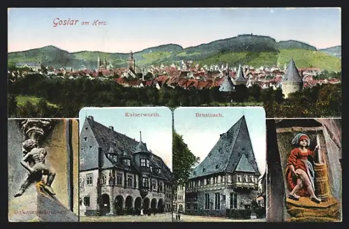 AK Goslar, Kaiserworth, Brusttuch, Dukatenmännchen, Butterhanne