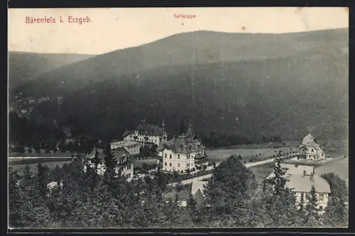 AK Bärenfels i. Erzgeb., Ortspartie mit Tellkoppe