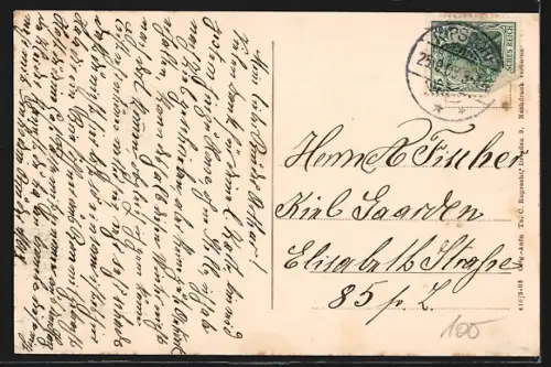 AK Bärenfels i. Erzgeb., Ortspartie mit Tellkoppe