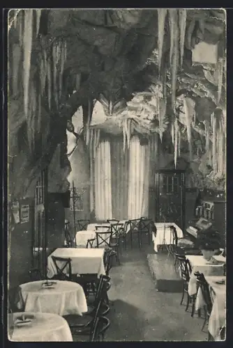 AK Hamburg-Barmbek, Cafe Konzerthaus Tropfsteinhöhle, Rönnhaidstrasse 18, Innenansicht